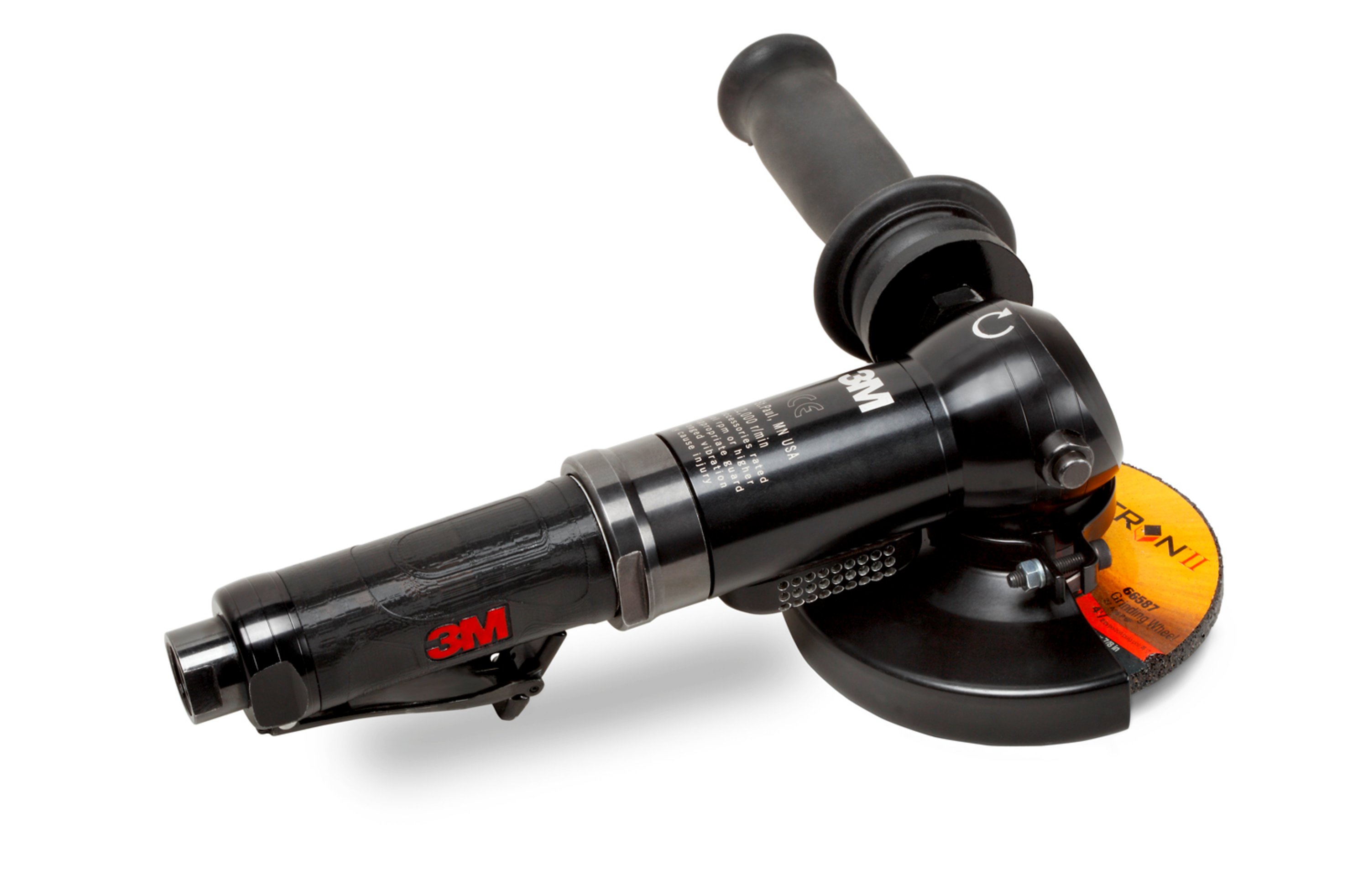 Our 3M™ Grinders are pneumatically powered with a reliable, high output motors — available in 1 HP and 1.5 HP. High output motors allow operators to apply significant pressure without interrupting tool performance, which results in the work getting done faster.