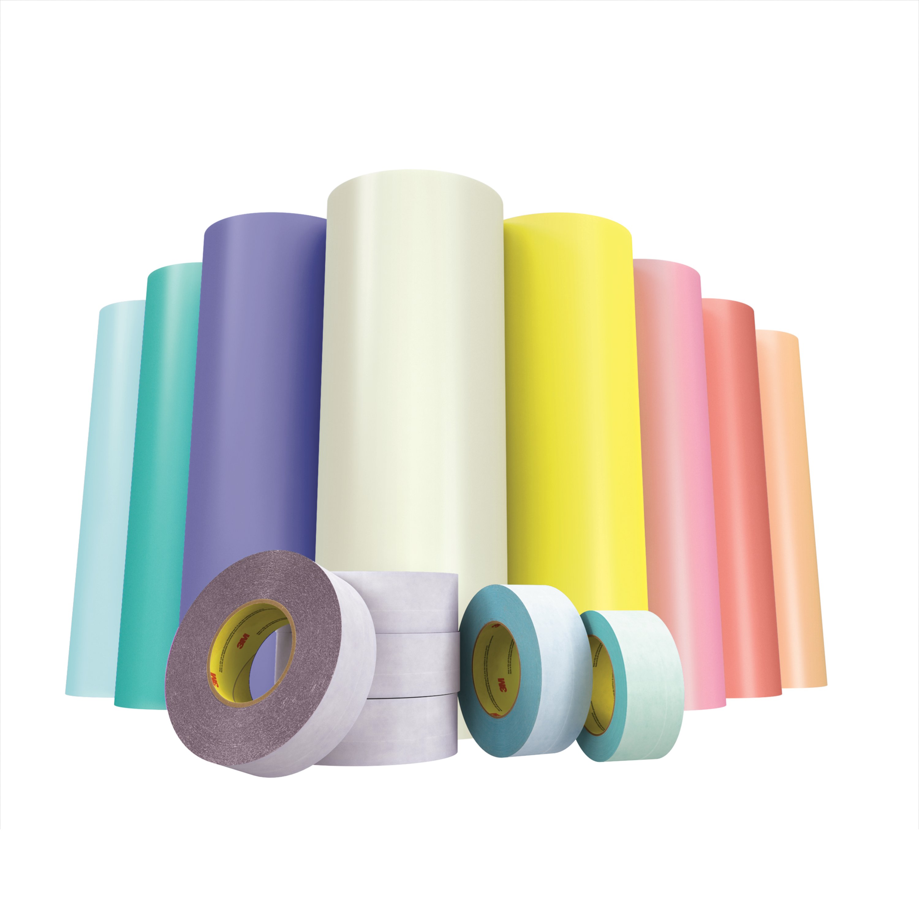 The whole line of plate mounting tapes pictured together