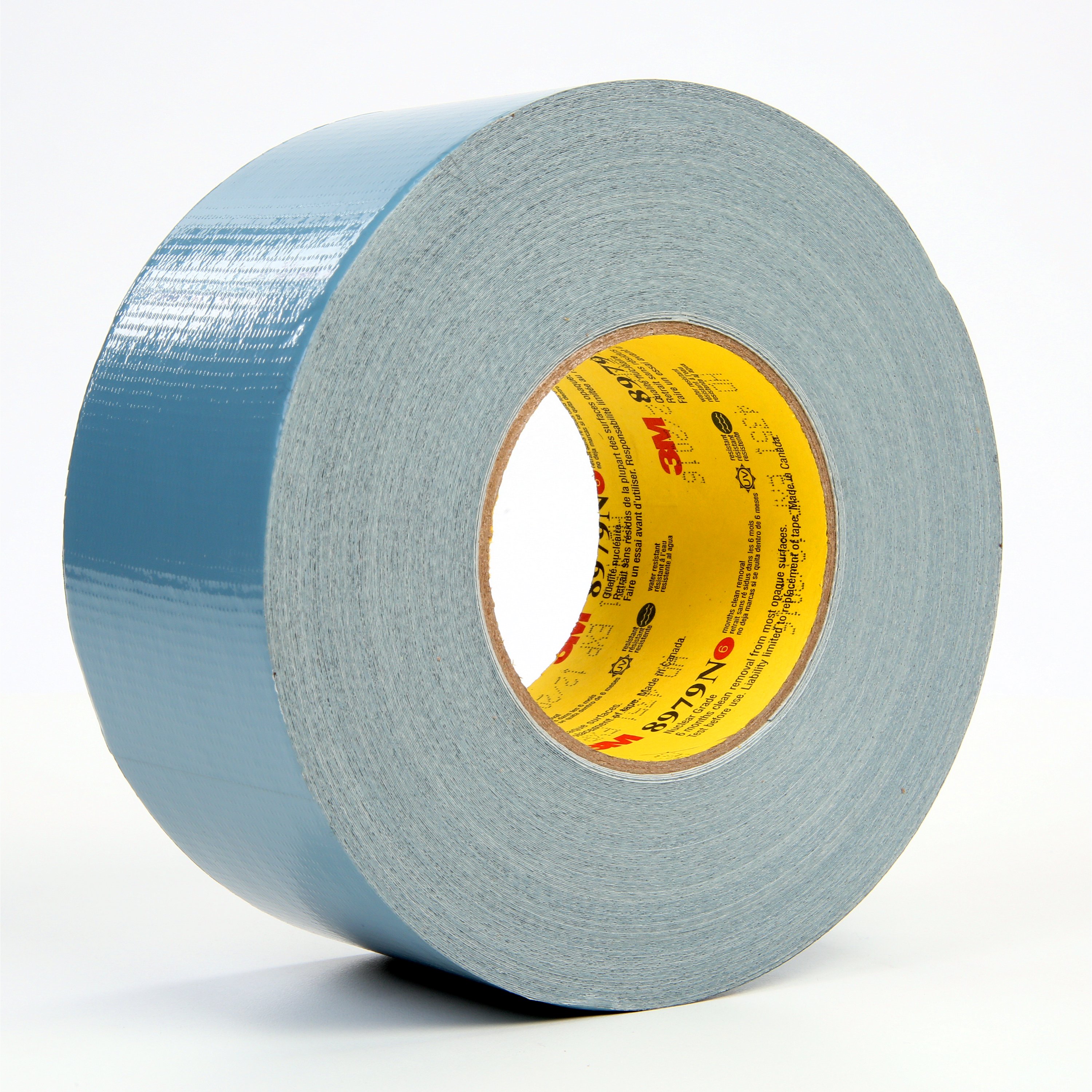Constructed of polyethylene film laminated to cloth with a rubber adhesive, this tape resists curling and tears off the roll cleanly for easy application on rough surfaces.