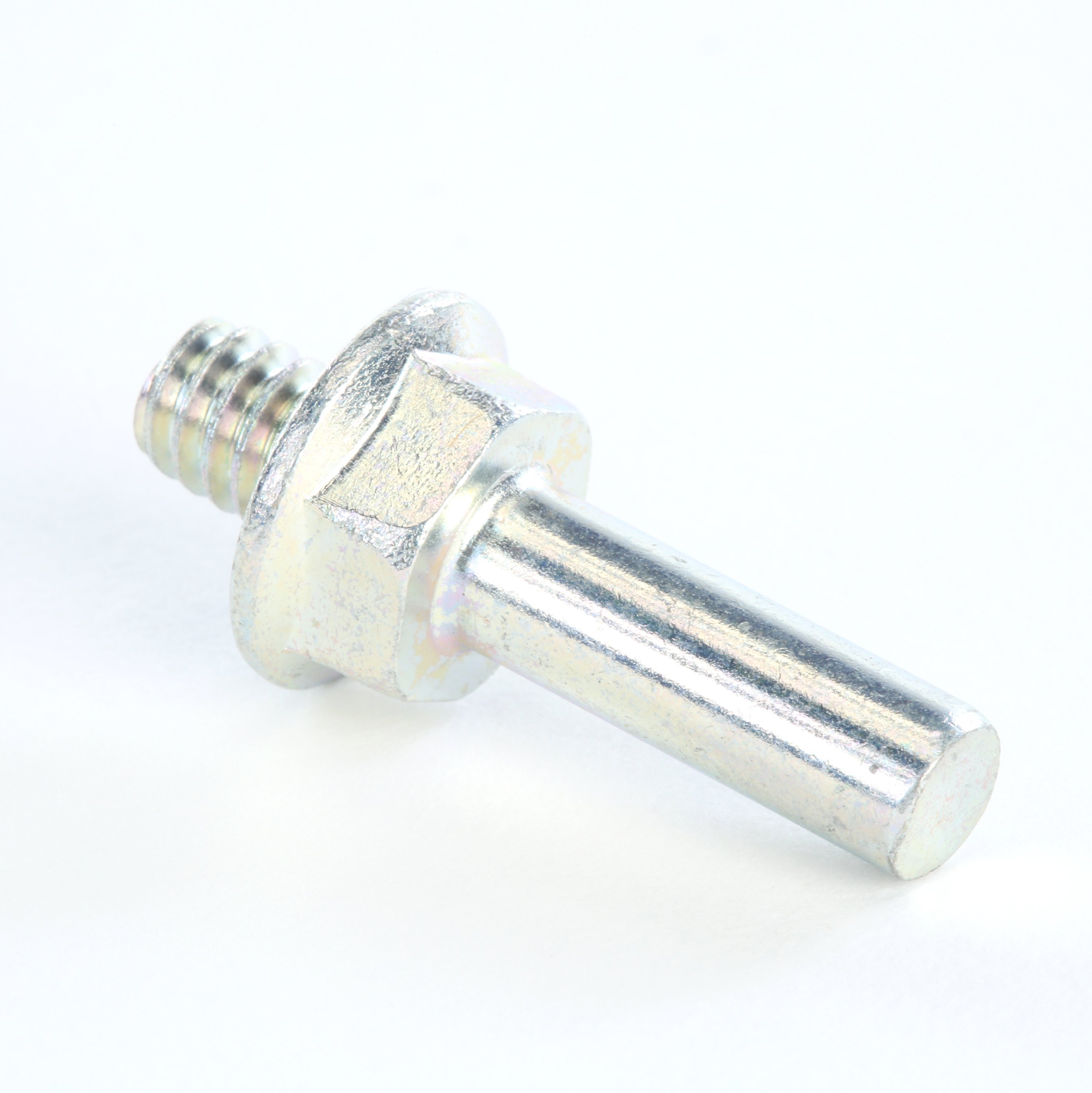 The Roloc™ quick change discs are smaller discs that have a plastic threaded button or screw designed to attach to a Roloc™ disc pad. Operators can conveniently change discs with a simple twist-off, twist-on motion.