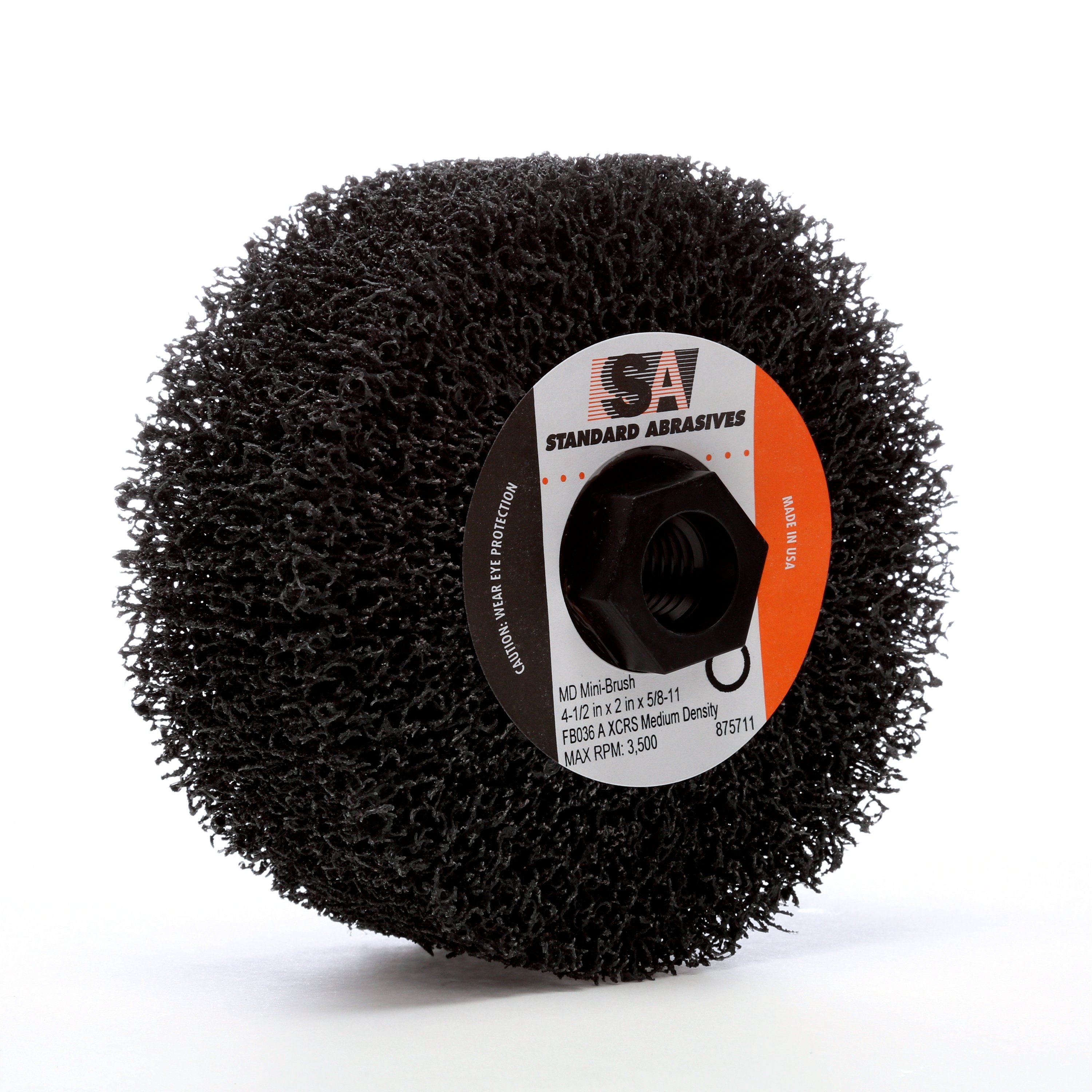 The Standard Abrasives™ MD Mini-Brush is constructed with aluminum oxide mineral