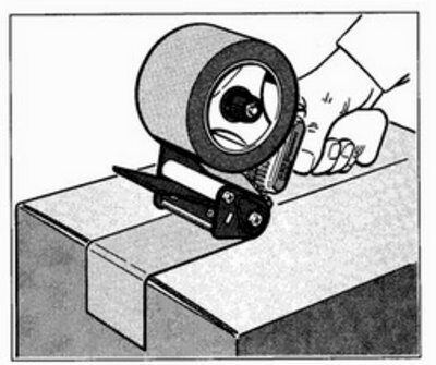 Scotch® Manual Box Sealing Tape Dispenser - in addition to box sealing, they are also useful for combining, reinforcing, bundling, and other operations.