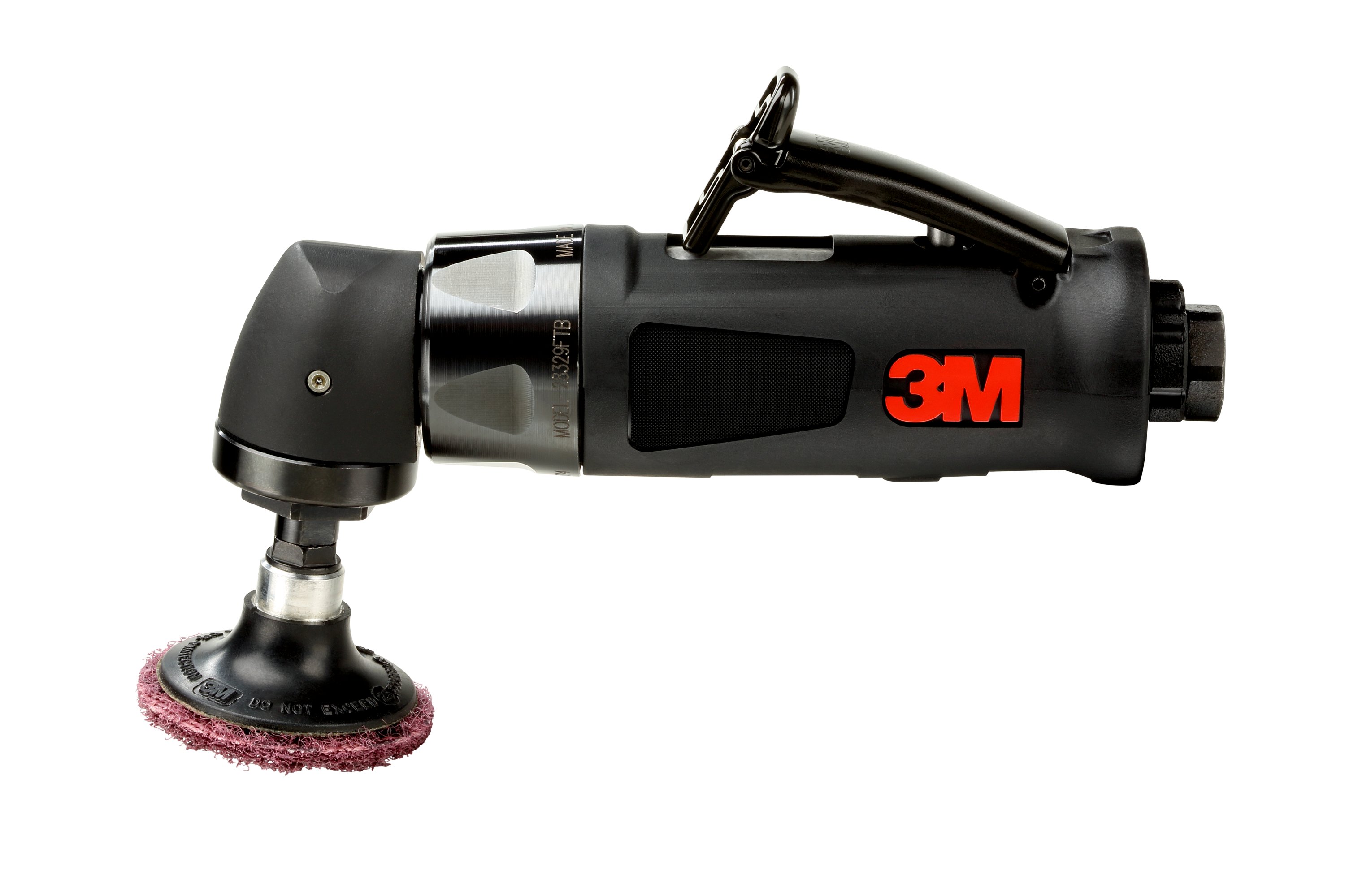 3M™ Disc Sanders have a lightweight, compact design and a 97-degree head that allows for greater wrist comfort and control