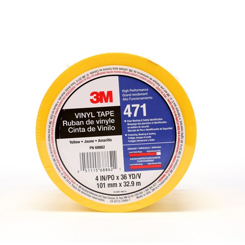 4” Durable Yellow Floor Tape