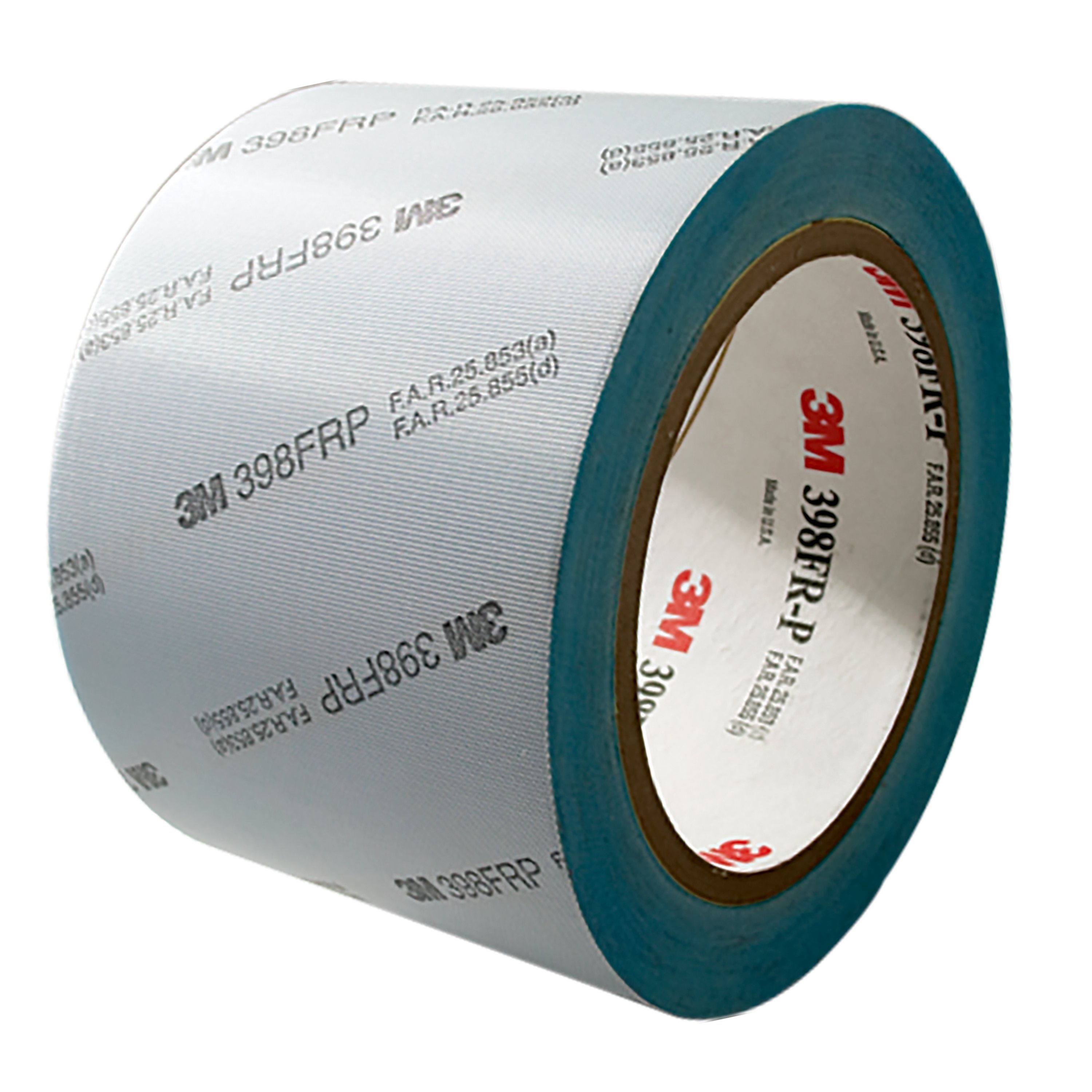 3M™ Glass Cloth Tape 398FRP  has a printed liner which shows it meets industry FAR specifications.
