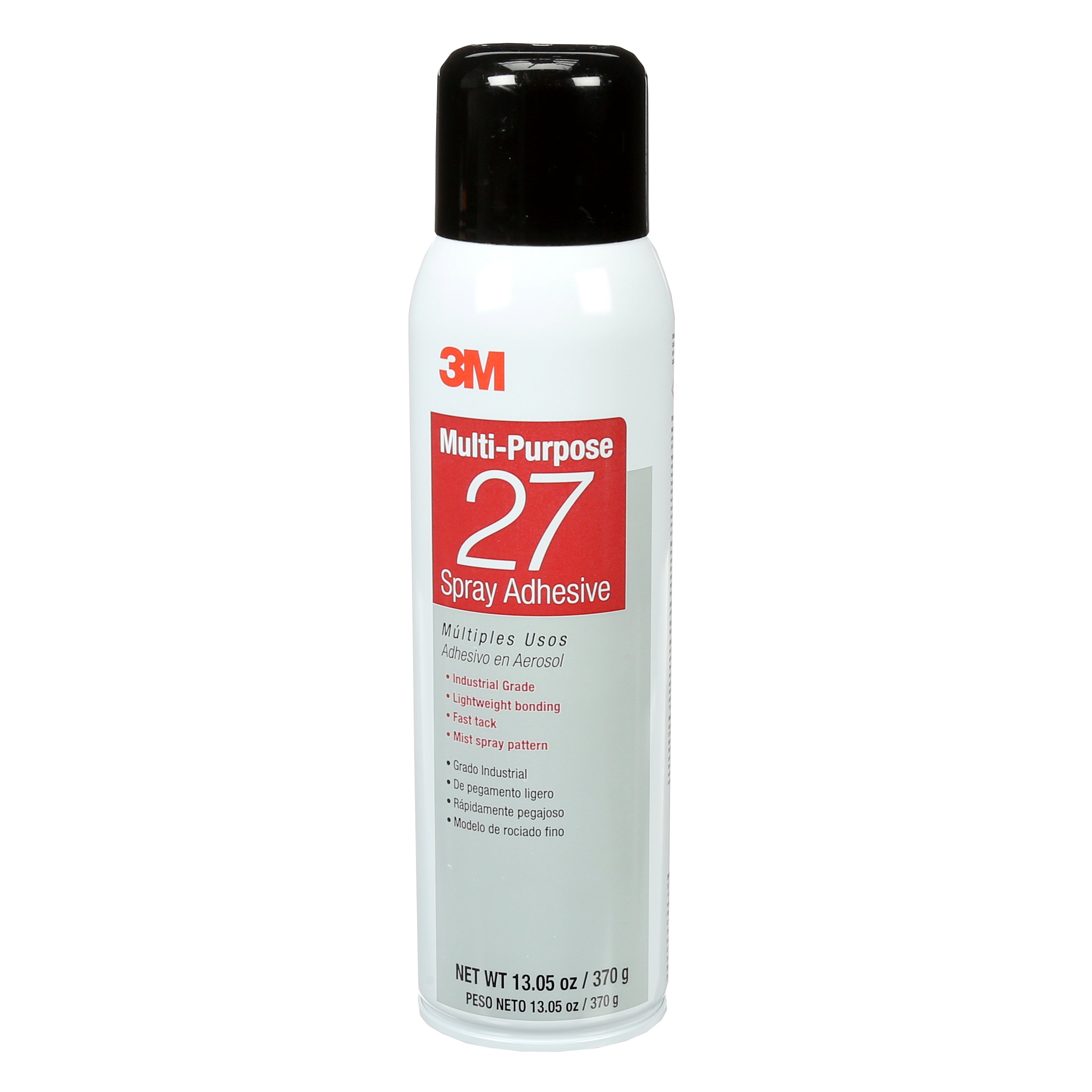 3M™ Multi-Purpose 27 Spray Adhesive Clear, Net Wt 13.05 oz, 12 cans per  case, NOT FOR SALE OR USE IN CA & OTHER STATES. CONSULT LOCAL AIR QUALITY  RULES BEFORE USE. 7000028596