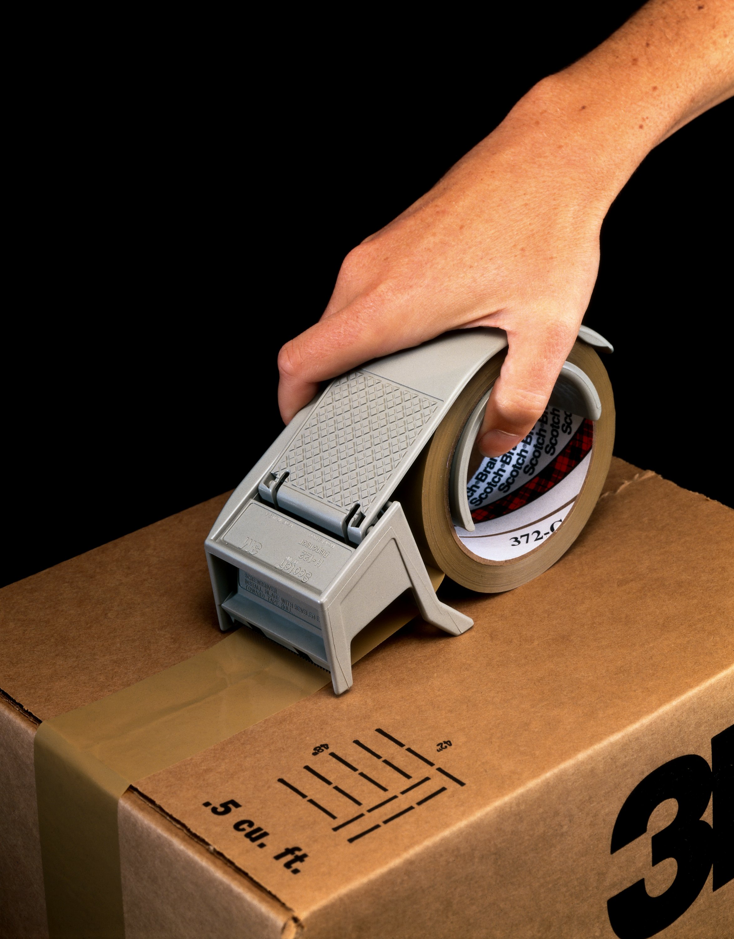 Scotch® Box Sealing Tape 373 is a 2.5 mil (64 micron) high performance polypropylene film packaging tape with a synthetic rubber adhesive that offers reliability even with the stresses of over or under packed boxes.