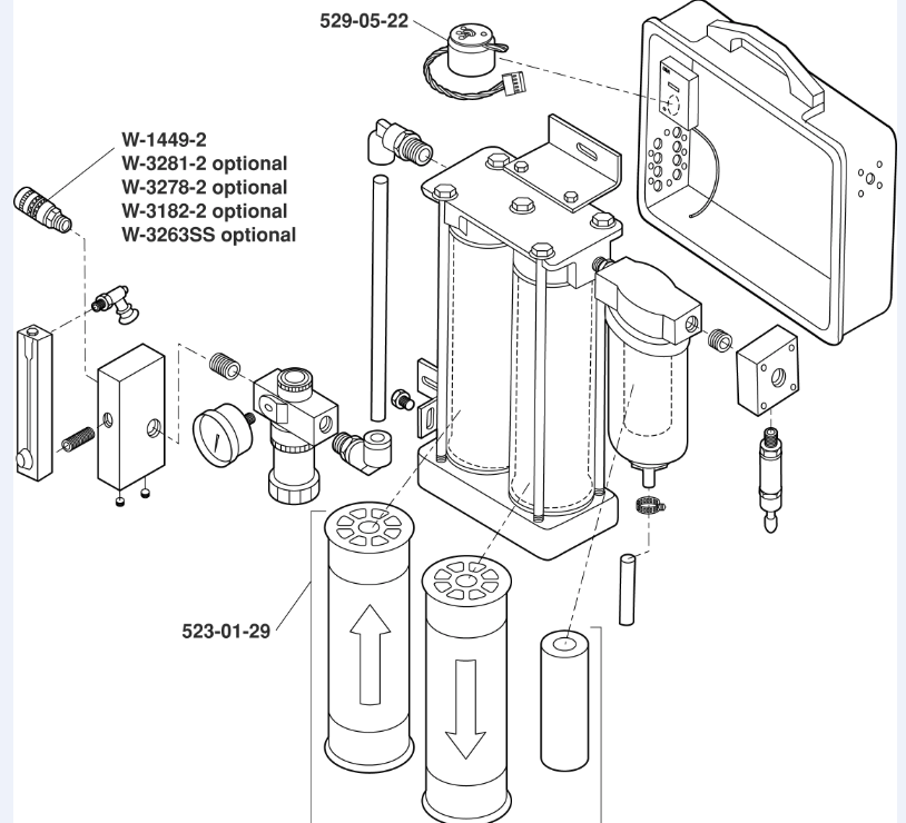 3M™ Portable Compressed Air Filter and Regulator Panel 256-02-01 #7000052147 3M™ Portable Compressed Air Filter and Regulator Panel 256-02-01 #7000052147