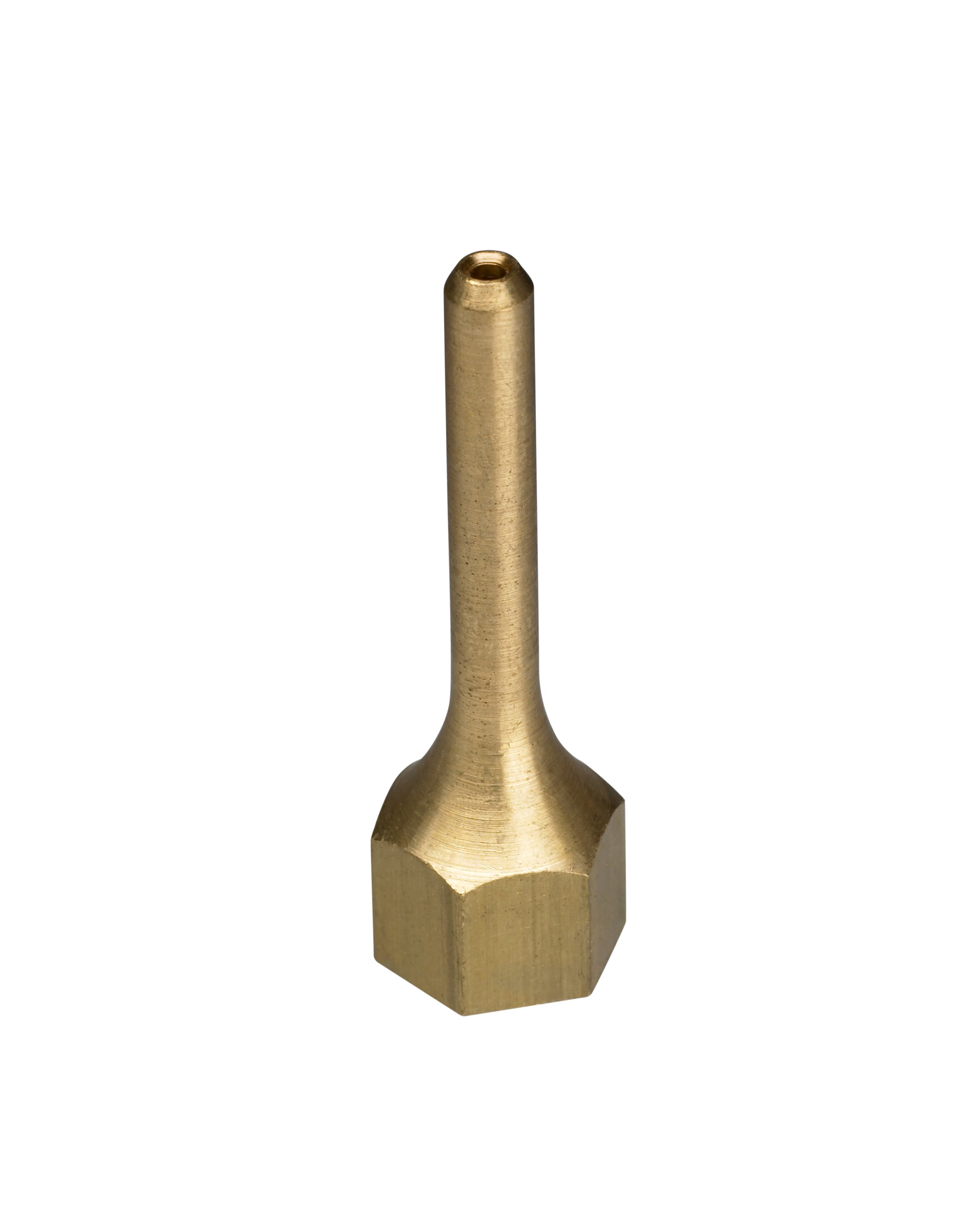 A (0.072") brass tip that offers a better sight line and maximum control during application, and helps reduce initial surge.