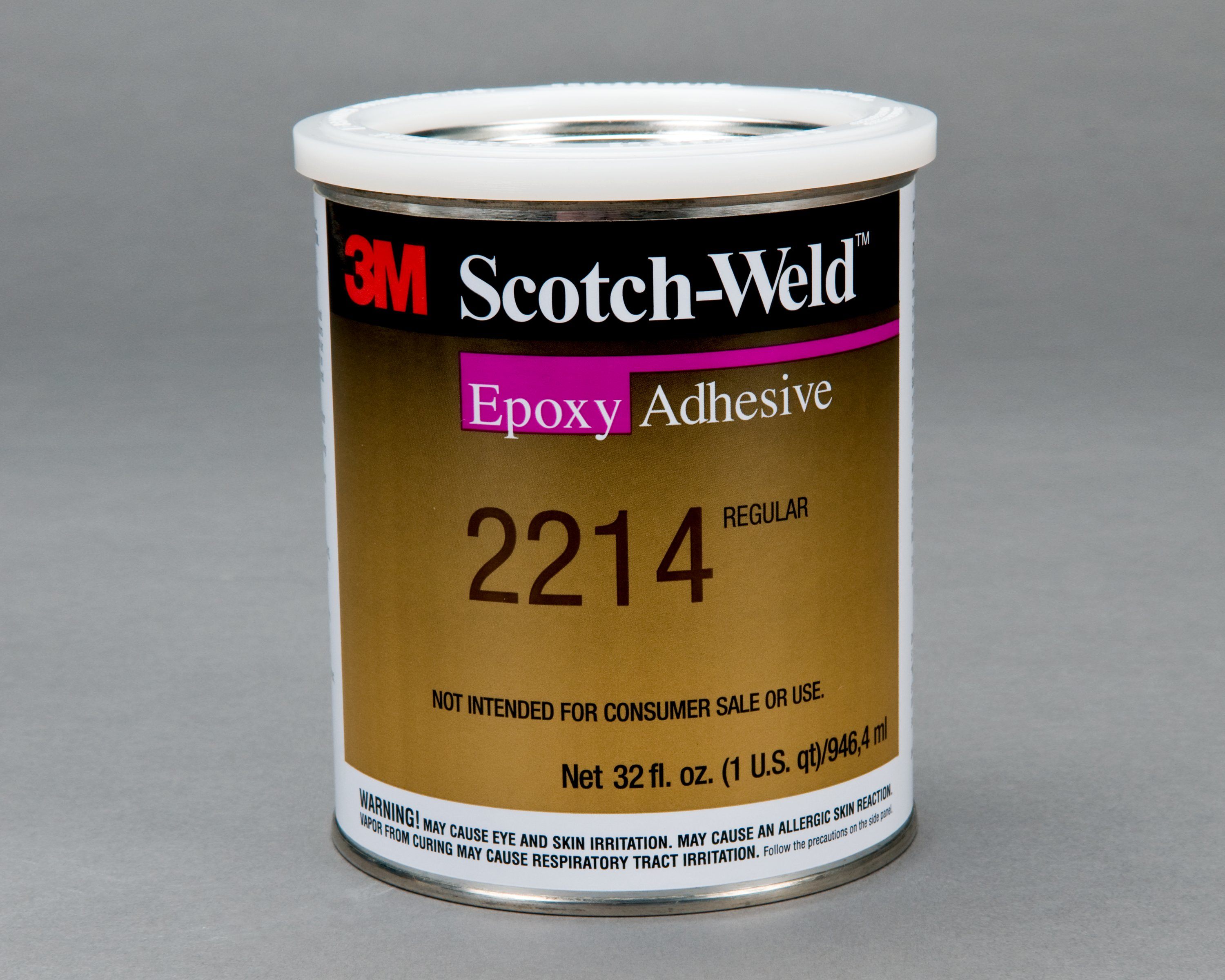 3M™ Scotch-Weld™ Epoxy Adhesive 2214 Non-Metallic Filled is designed for use in applications where high strength bonds are needed in a temperature range of -67°F to 250°F (-53°C to 121°C).