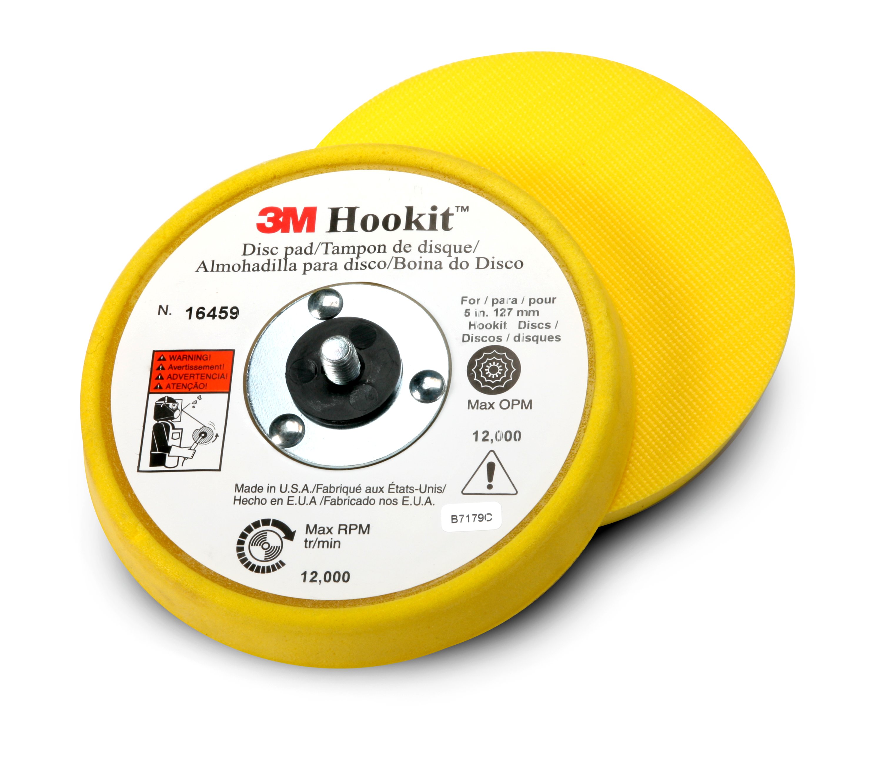 3M™ Finesseit™ Buffing Pad 09357, 3 in Red/White, 50 per inner, 500