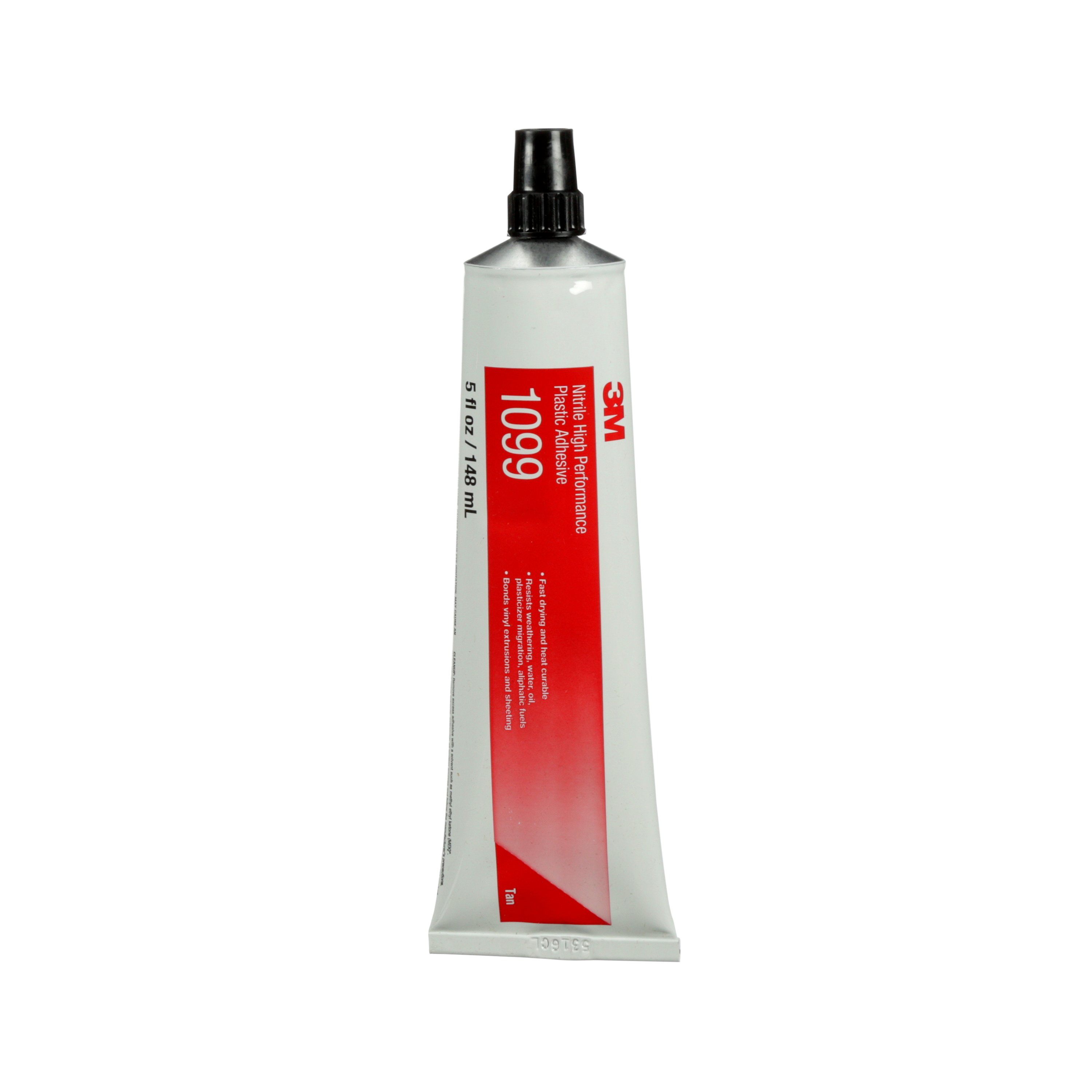 The 3M™ Nitrile High Performance Plastic Adhesive 1099 bonds to a variety of substrates — primarily leather and most vinyl sheeting as used in awnings, upholstery and faux leather — as well as plastics, for a strong, enduring bond.
