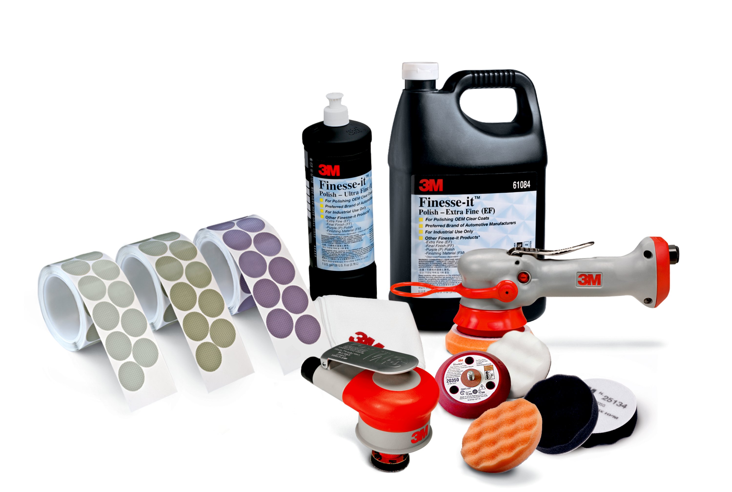 The 3M™ Mini Random Orbital Sander feels like an air-powered extension of your palm. Its 1-1/4 inch x 3/16 inch diameter orbit lets you sand in very specific or hard-to-reach areas, ideal for removing small defects in painted surfaces and clear coats without having to sand, compound and polish entire panels.