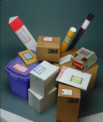 Scotch®  Pouch Tape 825 is a linerless solution for attaching documents, literature and samples to packages. It is dispensed by means of a convenient pouch tape dispenser