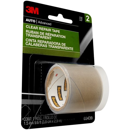 3M™ Clear Repair Tape, 03439, 1-1/2 in x 115 in, 24 rolls per case  7100015033