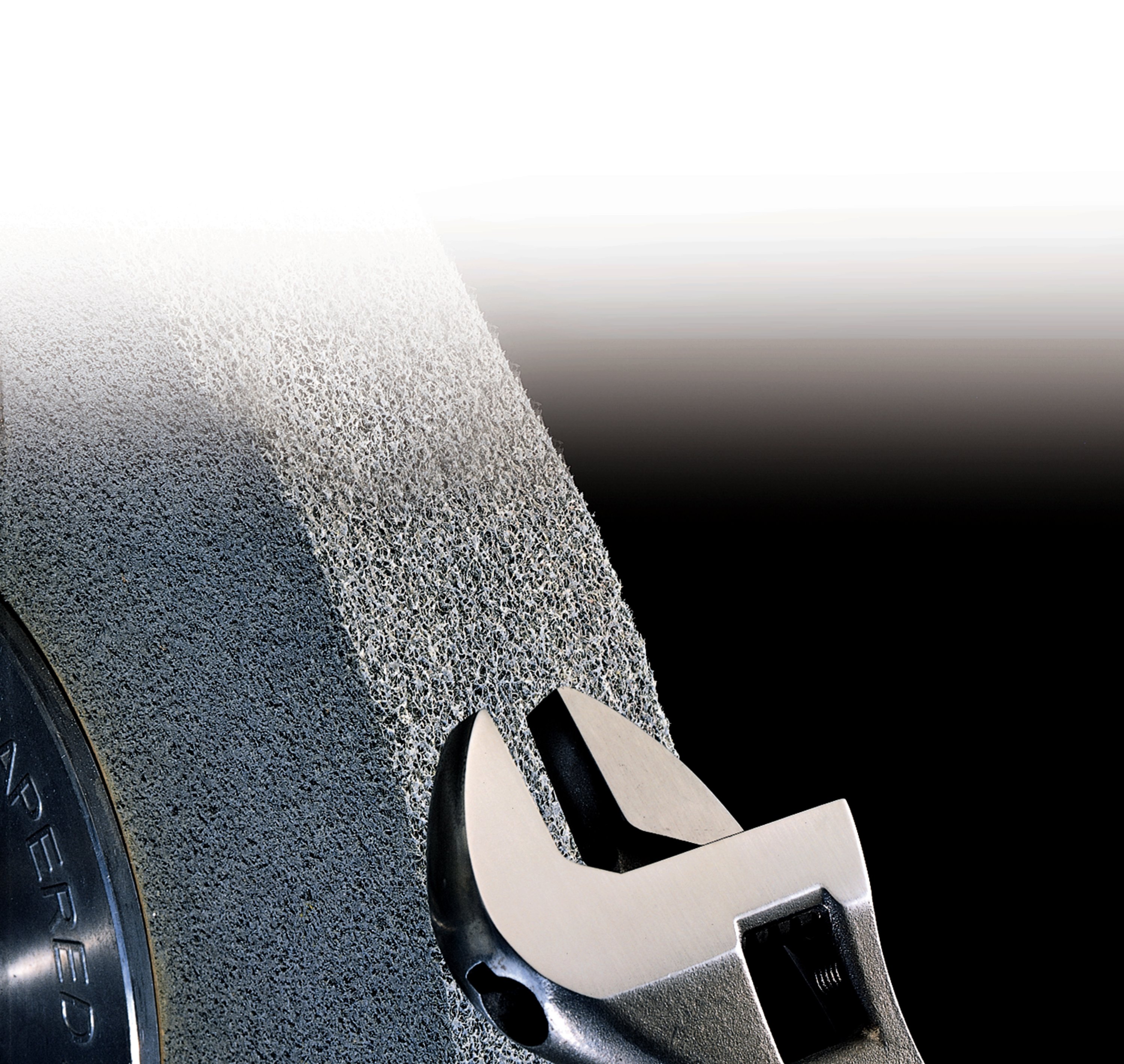 Our Scotch-Brite™ SST Deburring Wheel is strong enough to easily remove burrs and radius edges resulting from drilling, stamping, punching and other machining operations, while not disturbing critical tolerances. It is used extensively in the aerospace industry for deburring and finishing turbine blades and vanes, polishing and blending surgical instruments, and deburring aluminum die cast flashing, among other uses.
