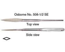 C.S. Osborne 4-1/2" Spring Eye Straight Pack Needle 7 Gauge with Cutter #508-1/2 SE 4-12 C.S. Osborne 4-1/2" Spring Eye Straight Pack Needle 7 Gauge with Cutter #508-1/2 SE 4-12
