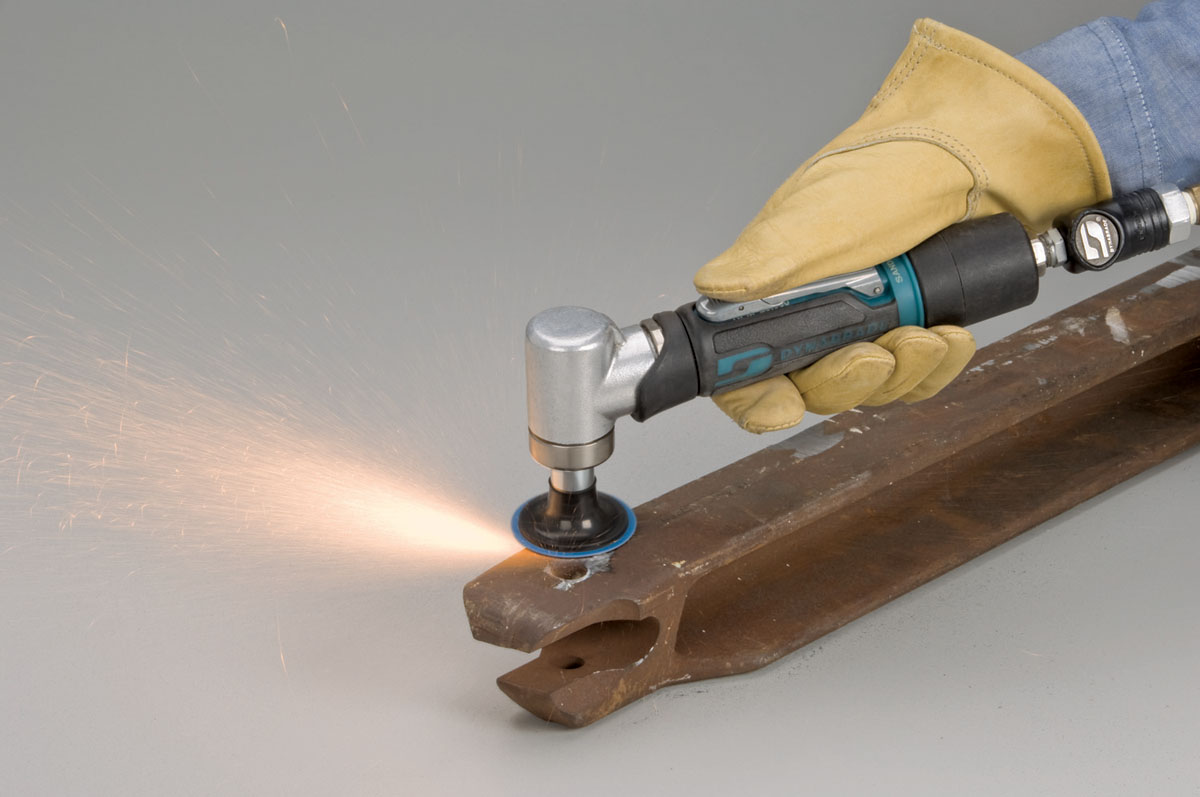 7 Degree Offset Disc Sander with 25K RPM, Gearless, Extended Rear Exhaust