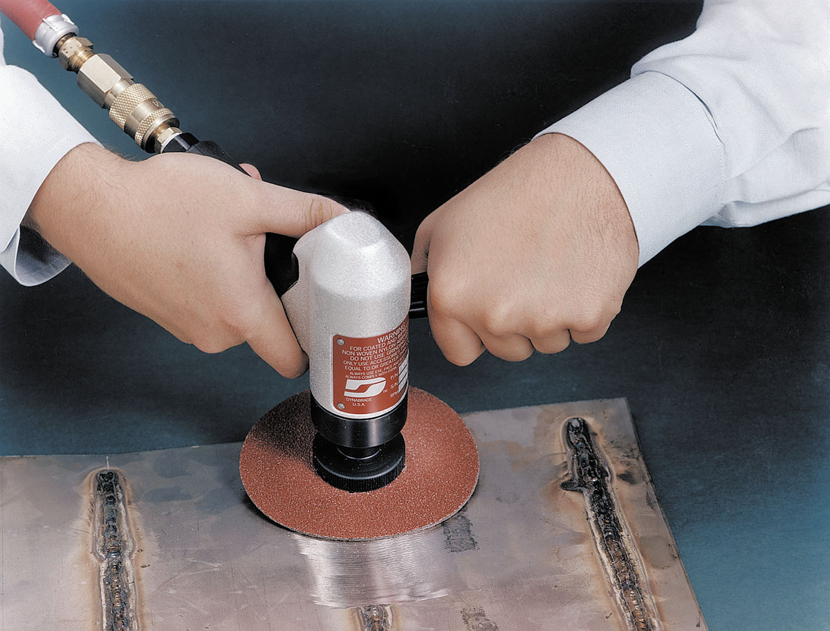 Dia. Pistol Grip Disc Sander .7 hp, 8K RPM, Gearless, Rear Exhaust