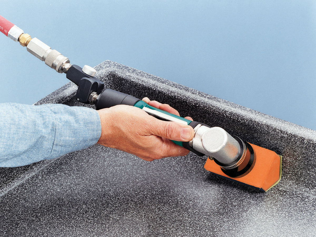 Dynafine Backsplash Sander fits on corners