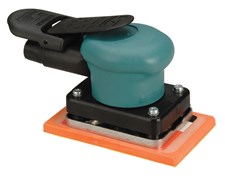 3-1/4" W x 5" L (82 mm x 127 mm) Dynabug II Orbital Sander, Non-Vacuum .11 hp, 10,000 RPM, 3/32" (2 mm) Dia. Orbit, Rear Exhaust 3-1/4" W x 5" L (82 mm x 127 mm) Dynabug II Orbital Sander, Non-Vacuum .11 hp, 10,000 RPM, 3/32" (2 mm) Dia. Orbit, Rear Exhaust