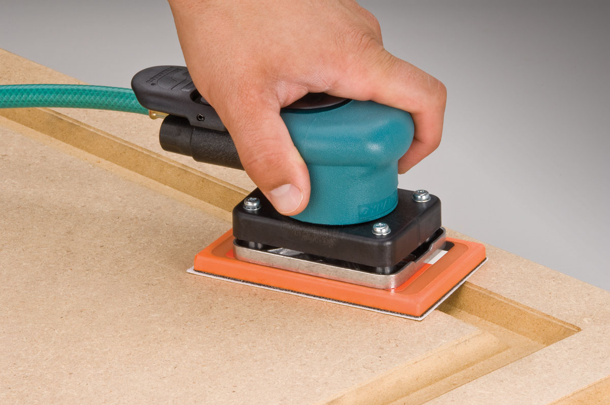 3-1/4" W x 5" L (82 mm x 127 mm) Dynabug II Orbital Sander, Non-Vacuum .11 hp, 10,000 RPM, 3/32" (2 mm) Dia. Orbit, Rear Exhaust 3-1/4" W x 5" L (82 mm x 127 mm) Dynabug II Orbital Sander, Non-Vacuum .11 hp, 10,000 RPM, 3/32" (2 mm) Dia. Orbit, Rear Exhaust