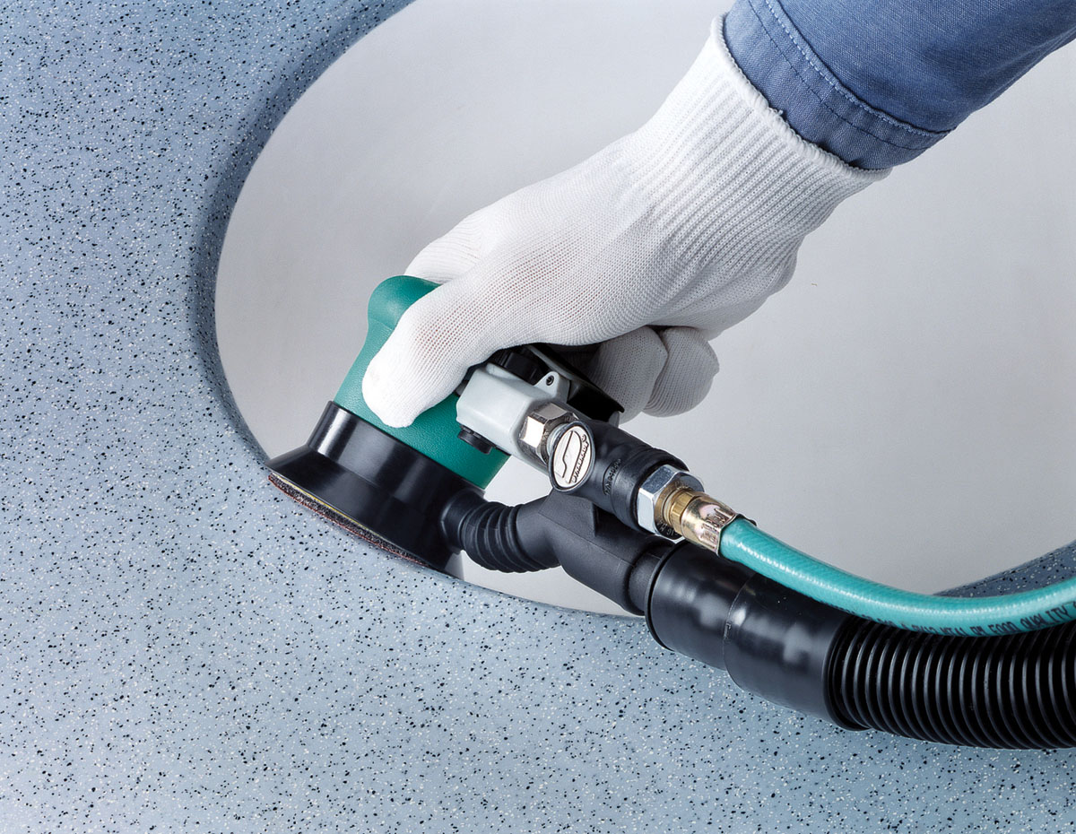 3" (76 mm) Dia. Central Vacuum HiVac Dynorbital-Spirit Random Orbital Sander