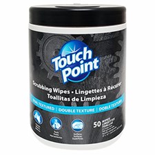 Touch Point® Scrubbing Wipes Canister, 12" x 10", 50/canister, 6 canisters/cs