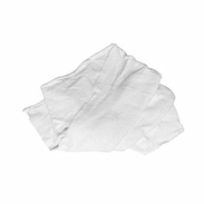 New Washed & Bleached French Terry Knits, White, 10 lb/cs