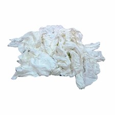 New Washed & Bleached White Knits (T-Shirt/Polo), 10 lb/cs