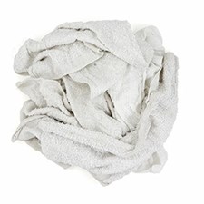 New White Economy Terry Rags, Unwashed, 10 lb/cs