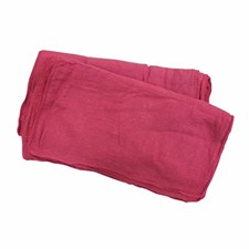 New Red Shop Towels, Washed, Approx. 13"x13", 25 lb/cs