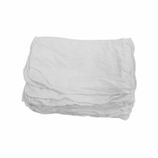 New White Shop Towels, Washed & Bleached, 25 lb/cs