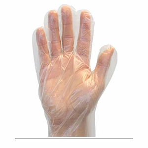 Safety Zone® 1 Mil Clear High-Density Polyethylene Powder Free Gloves, 500/bx, 20 bxs/cs