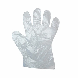 Safety Zone® 1 Mil Clear High-Density Polyethylene Powder Free Gloves, 100 ea/bx