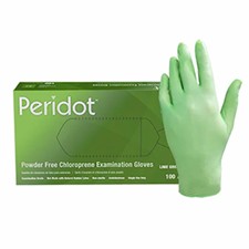 Verdant® 5.5 Mil Green Chloroprene Powder Free Exam Gloves, 10 bxs/cs