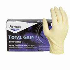 Safety Zone® TOTAL GRIP® 8 Mil Natural Latex Powder Free Exam Gloves, 10 bxs/cs