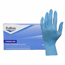 Safety Zone® 3 Mil Blue Nitrile Powder Free Exam Gloves, 10 bxs/cs