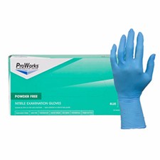 Safety Zone® 8 Mil Blue Nitrile Powder Free Exam Gloves, 10 bxs/cs