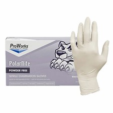 Safety Zone® Polar Nite® 4 Mil White Nitrile Powder Free Exam Gloves, 10 bxs/cs