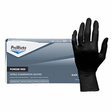 Safety Zone® 5 Mil Black Nitrile Powder Free Exam Gloves, 10 bxs/cs