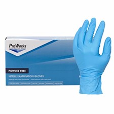 Safety Zone® 7 Mil Blue Nitrile Powder Free Exam Gloves, 10 bxs/cs