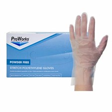 Safety Zone® 2 Mil Clear Polyethylene Stretch Gloves, 10 bxs/cs