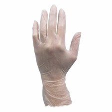 Safety Zone® 4 Mil Cream Vinyl Stretch, Powder Free Gloves, 100 bx, 10 bxs/cs