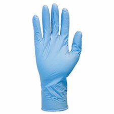 Safety Zone® 8 Mil Blue Nitrile Powder Free Medical Gloves, 10 bxs/cs