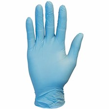 Safety Zone® 7 Mil Blue Nitrile, Powder Free Exam Gloves, 100/bx, 10 bxs/cs