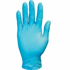 Safety Zone® 4 Mil Blue Synthetic Vinly Mid-Weight Powder-Free Gloves, 10 bxs/cs