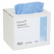 Sontara® Engineered-Cloth Wipes, Blue, Creped, 12"x16.5", Interfold, 250/cs