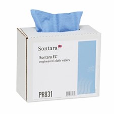 Sontara® Engineered-Cloth Wipes, Blue, Creped, 9"x16.5", Interfold, 100/bx, 8 bxs/cs