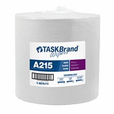 TASKBrand® A115 Advance Performance Wipers, Spunlace, White, 12"x13", Heavy Duty, Jumbo Roll, 870/rl, 1 rl/cs